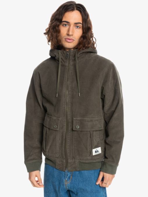 hoja de uva chamarra de pana con tres largueros D6T4D1557 hombres Quiksilver