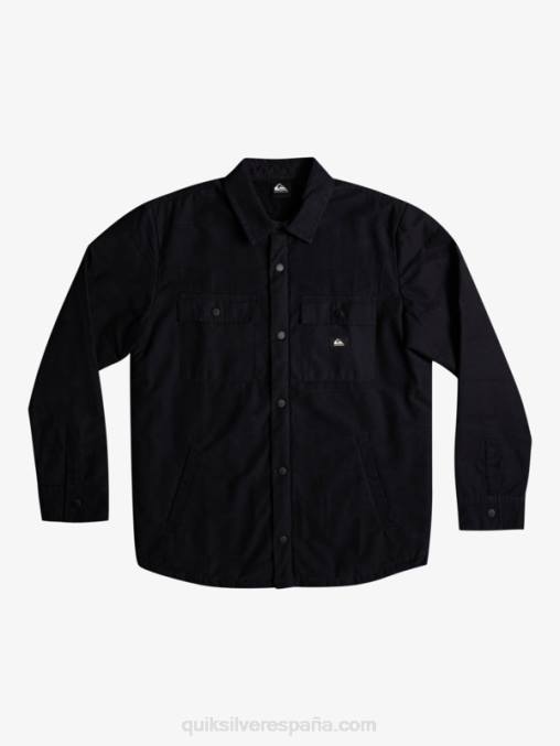 negro chamarra de trabajo de lona downrail D6T4D1568 hombres Quiksilver