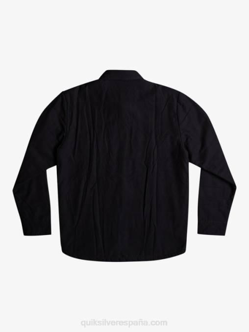 negro chamarra de trabajo de lona downrail D6T4D1568 hombres Quiksilver