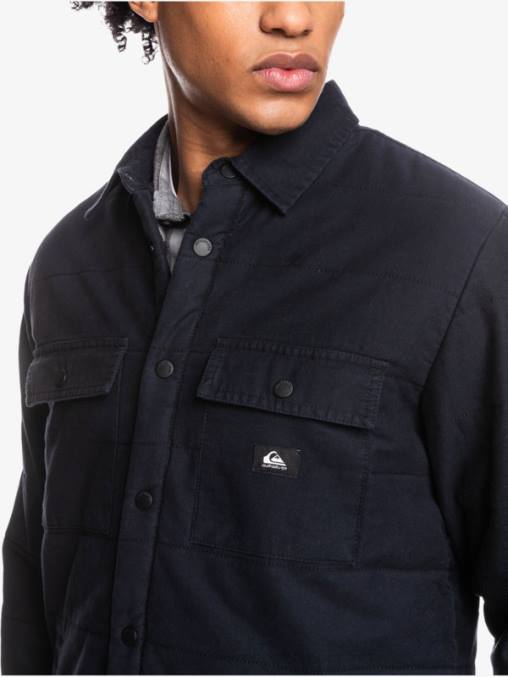 negro chamarra de trabajo de lona downrail D6T4D1568 hombres Quiksilver