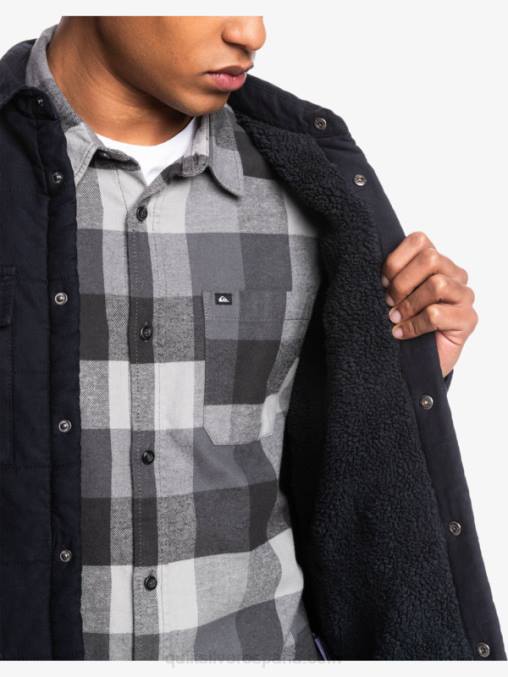negro chamarra de trabajo de lona downrail D6T4D1568 hombres Quiksilver