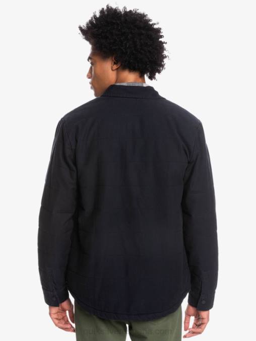 negro chamarra de trabajo de lona downrail D6T4D1568 hombres Quiksilver