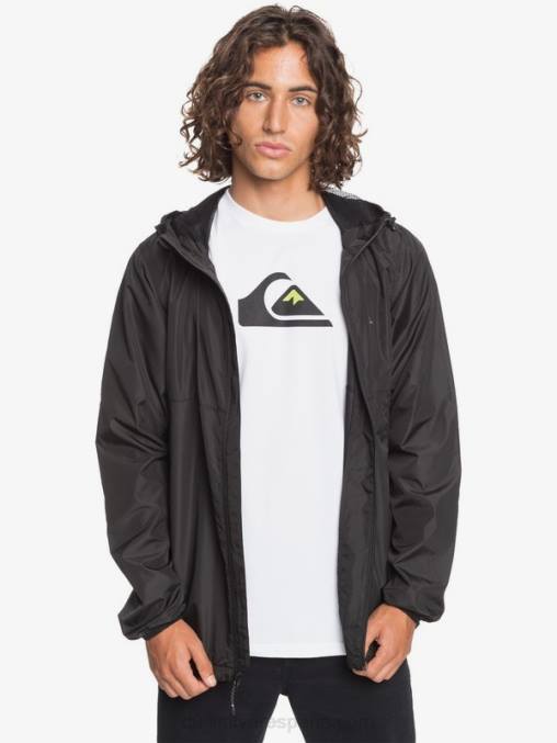 negro chaqueta cortavientos todos los días D6T4D1012 hombres Quiksilver