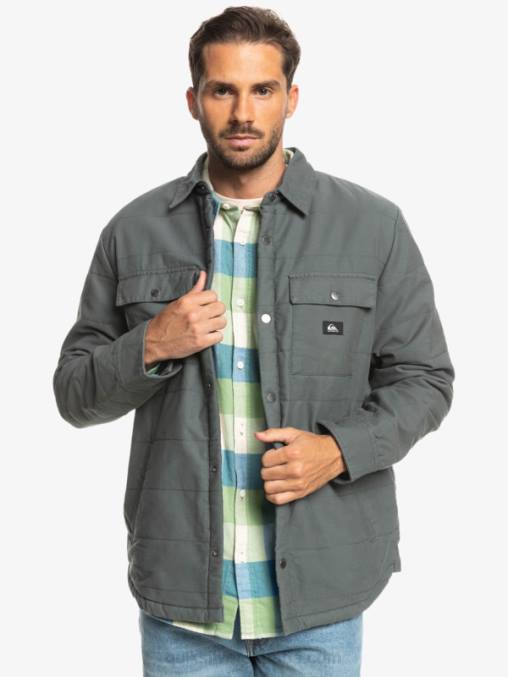 puerta de Hierro chamarra de trabajo de lona downrail D6T4D1566 hombres Quiksilver