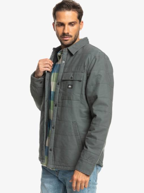 puerta de Hierro chamarra de trabajo de lona downrail D6T4D1566 hombres Quiksilver