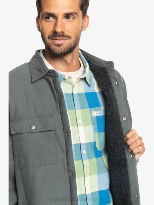puerta de Hierro chamarra de trabajo de lona downrail D6T4D1566 hombres Quiksilver