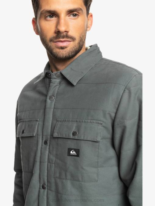 puerta de Hierro chamarra de trabajo de lona downrail D6T4D1566 hombres Quiksilver