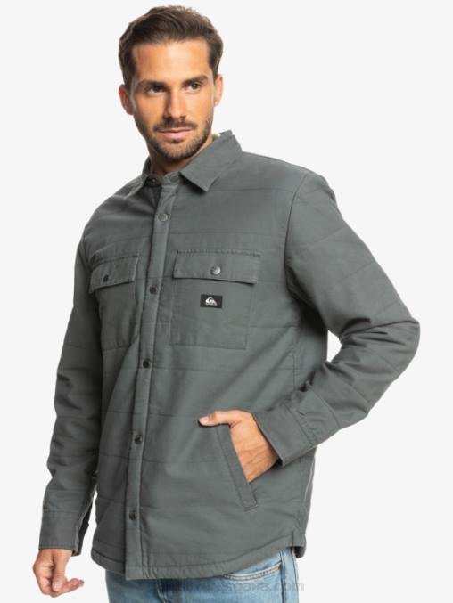 puerta de Hierro chamarra de trabajo de lona downrail D6T4D1566 hombres Quiksilver