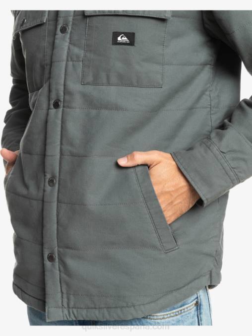 puerta de Hierro chamarra de trabajo de lona downrail D6T4D1566 hombres Quiksilver