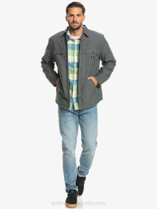 puerta de Hierro chamarra de trabajo de lona downrail D6T4D1566 hombres Quiksilver