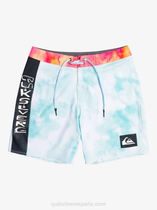 Angel Azul shorts de baño surfsilk acid wash 18 D6T4D1748 hombres Quiksilver