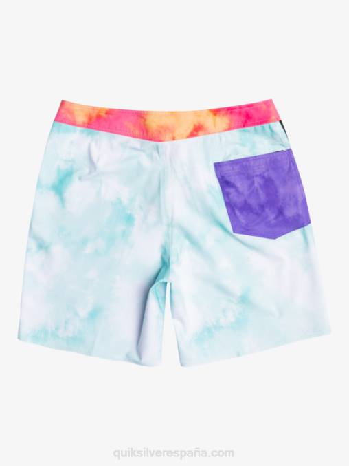 Angel Azul shorts de baño surfsilk acid wash 18 D6T4D1748 hombres Quiksilver