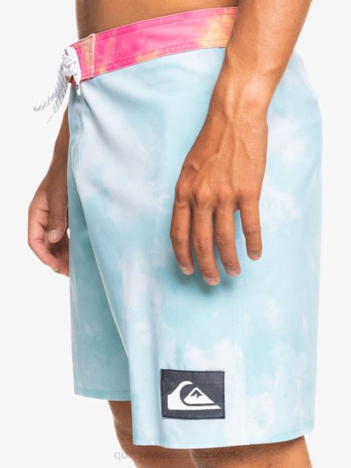 Angel Azul shorts de baño surfsilk acid wash 18 D6T4D1748 hombres Quiksilver