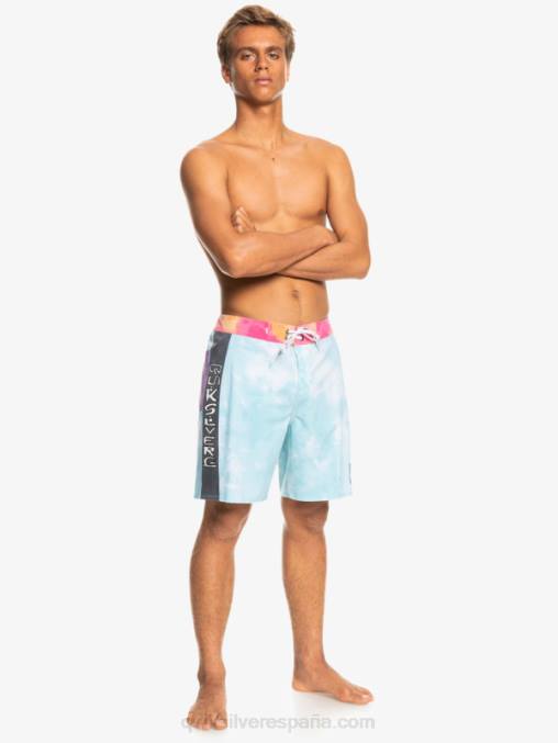 Angel Azul shorts de baño surfsilk acid wash 18 D6T4D1748 hombres Quiksilver