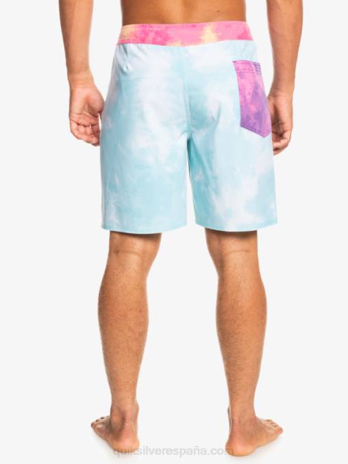 Angel Azul shorts de baño surfsilk acid wash 18 D6T4D1748 hombres Quiksilver