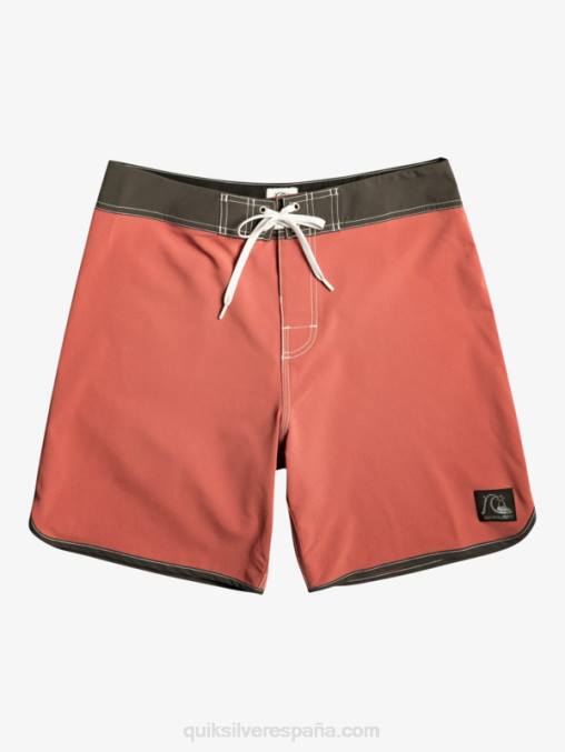 Marsala shorts de playa originales festoneados 18 D6T4D93 hombres Quiksilver