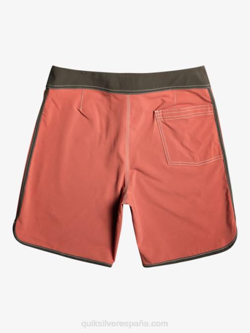Marsala shorts de playa originales festoneados 18 D6T4D93 hombres Quiksilver