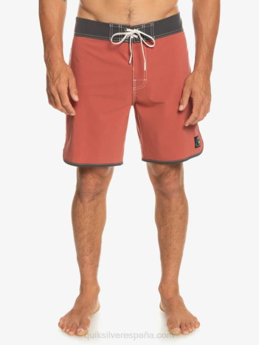 Marsala shorts de playa originales festoneados 18 D6T4D93 hombres Quiksilver