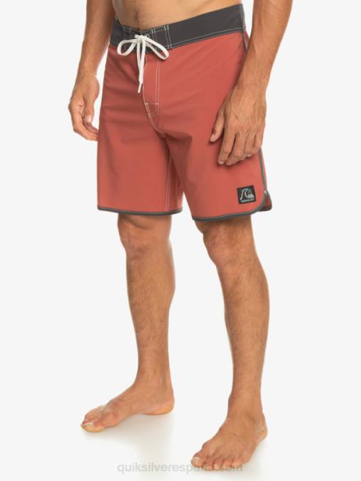 Marsala shorts de playa originales festoneados 18 D6T4D93 hombres Quiksilver