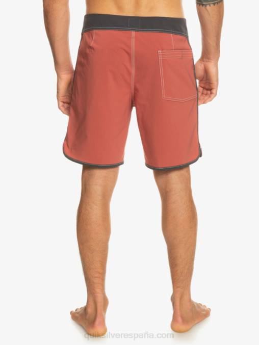 Marsala shorts de playa originales festoneados 18 D6T4D93 hombres Quiksilver