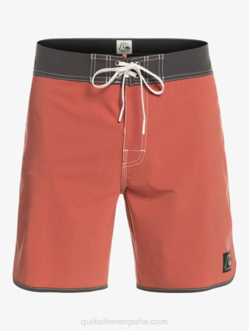 Marsala shorts de playa originales festoneados 18 D6T4D93 hombres Quiksilver