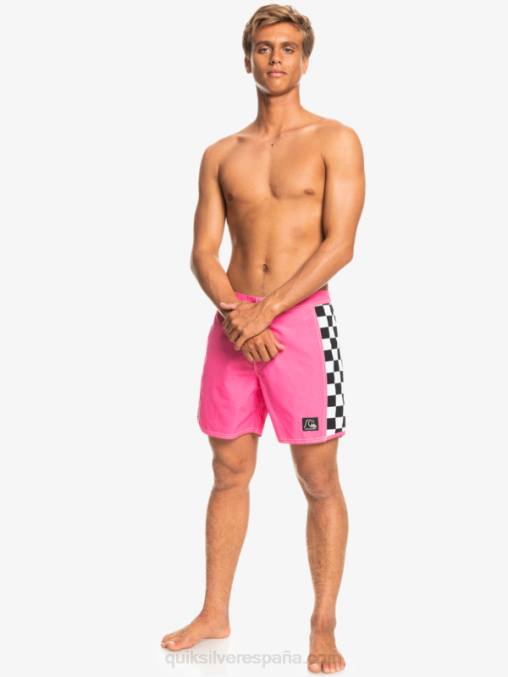 Rosa impactante shorts de playa arco 16 originales D6T4D1781 hombres Quiksilver