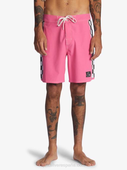 Rosa impactante shorts de playa arco 18 originales D6T4D1732 hombres Quiksilver