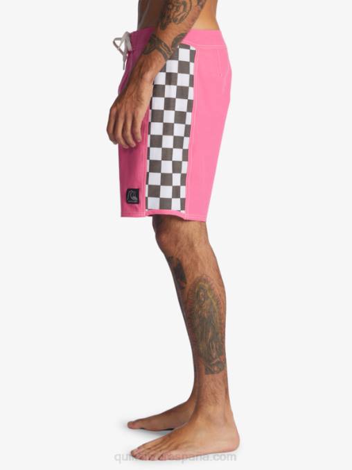 Rosa impactante shorts de playa arco 18 originales D6T4D1732 hombres Quiksilver