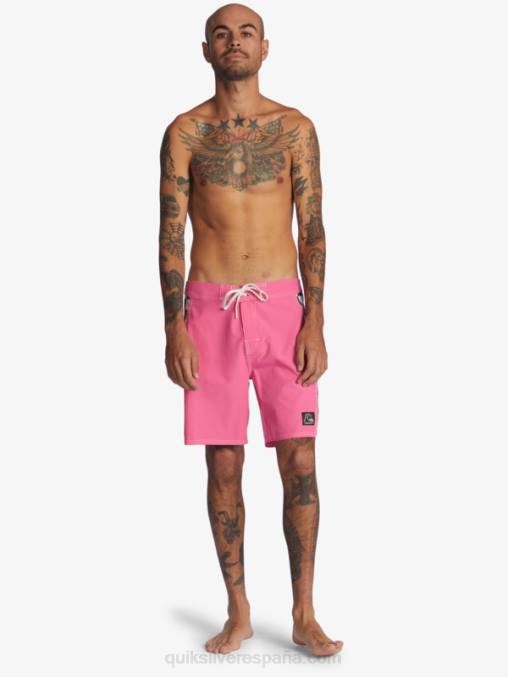 Rosa impactante shorts de playa arco 18 originales D6T4D1732 hombres Quiksilver