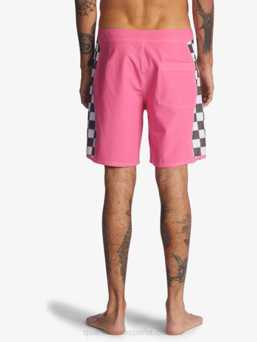 Rosa impactante shorts de playa arco 18 originales D6T4D1732 hombres Quiksilver