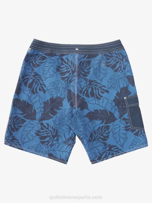 alférez azul retroceso shorts de baño waterman con estampado retro 2 19 D6T4D849 hombres Quiksilver