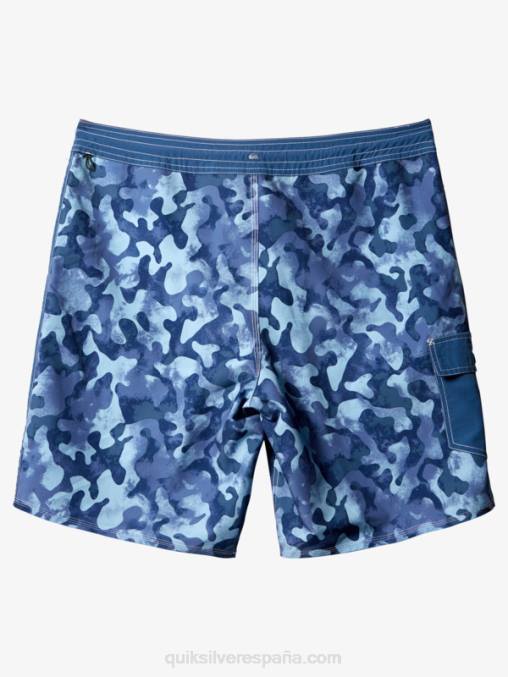 alférez azul retroceso shorts de playa waterman throwback camo 19 D6T4D536 hombres Quiksilver