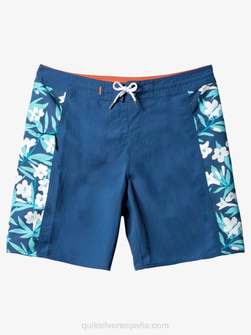 alférez azul shorts de playa waterman cliffside solid 19 D6T4D416 hombres Quiksilver