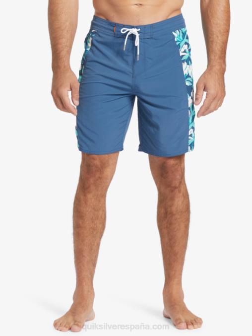 alférez azul shorts de playa waterman cliffside solid 19 D6T4D416 hombres Quiksilver