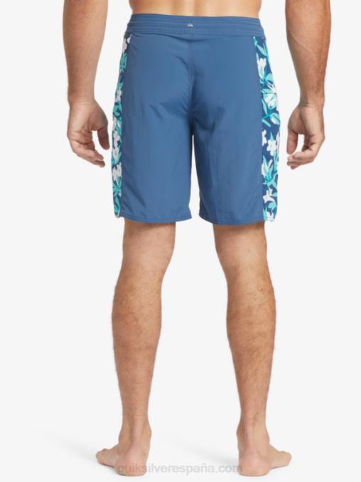 alférez azul shorts de playa waterman cliffside solid 19 D6T4D416 hombres Quiksilver