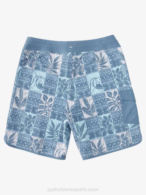 alférez hojas azules bs shorts de playa waterman leaf boxes scallop 20 D6T4D1298 hombres Quiksilver