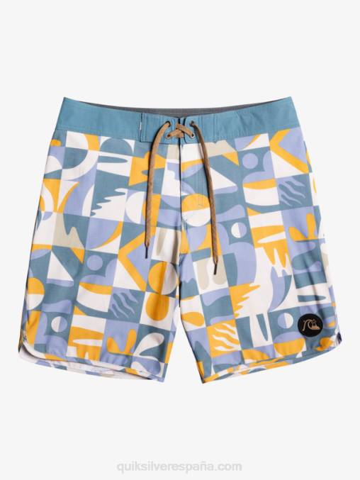 ashley azul shorts de playa cáñamo elástico festoneado 19 D6T4D1743 hombres Quiksilver