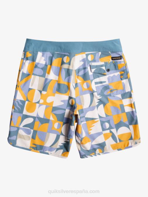 ashley azul shorts de playa cáñamo elástico festoneado 19 D6T4D1743 hombres Quiksilver