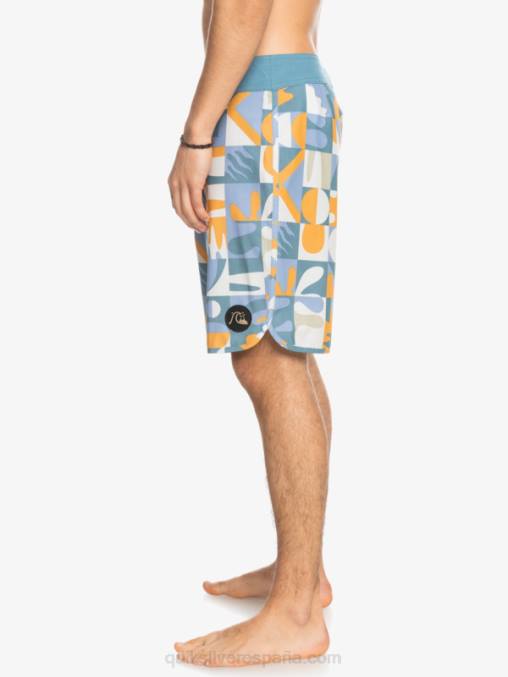 ashley azul shorts de playa cáñamo elástico festoneado 19 D6T4D1743 hombres Quiksilver