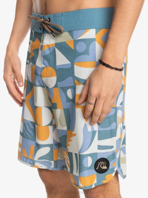ashley azul shorts de playa cáñamo elástico festoneado 19 D6T4D1743 hombres Quiksilver