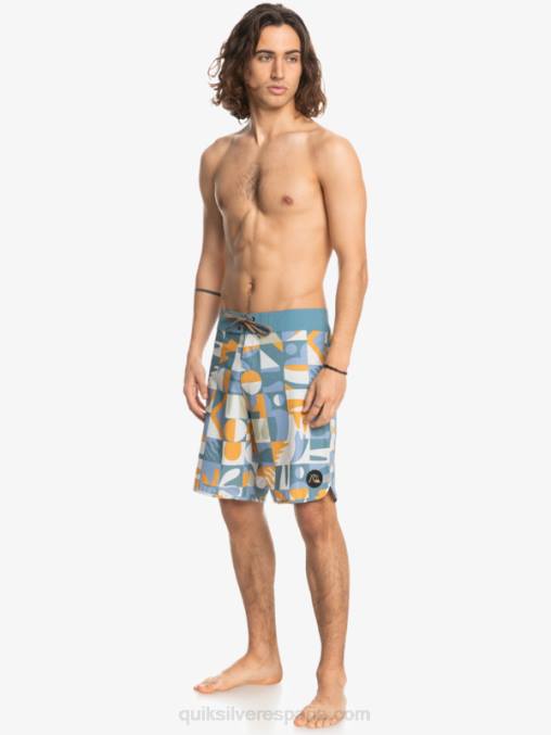 ashley azul shorts de playa cáñamo elástico festoneado 19 D6T4D1743 hombres Quiksilver