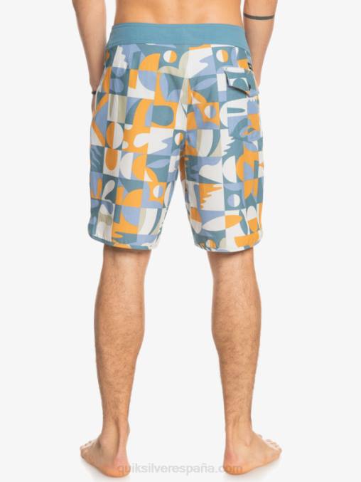 ashley azul shorts de playa cáñamo elástico festoneado 19 D6T4D1743 hombres Quiksilver