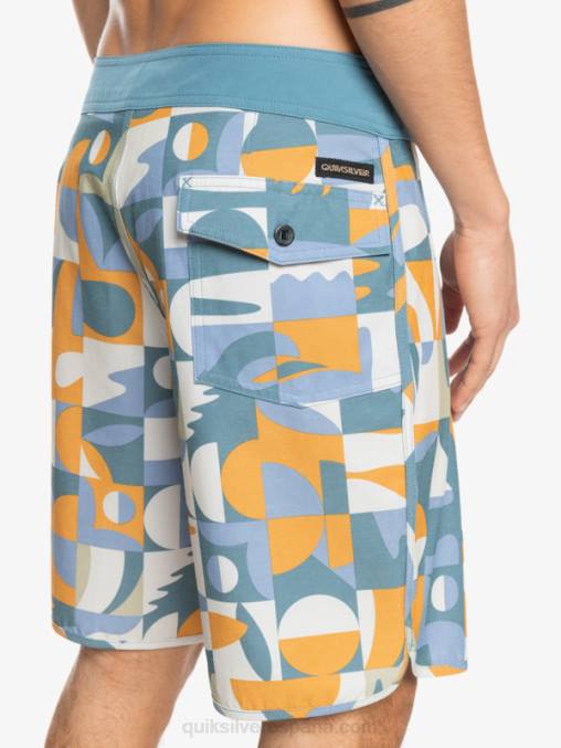 ashley azul shorts de playa cáñamo elástico festoneado 19 D6T4D1743 hombres Quiksilver