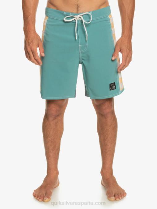 azul bretaña shorts de playa arco 18 originales D6T4D177 hombres Quiksilver