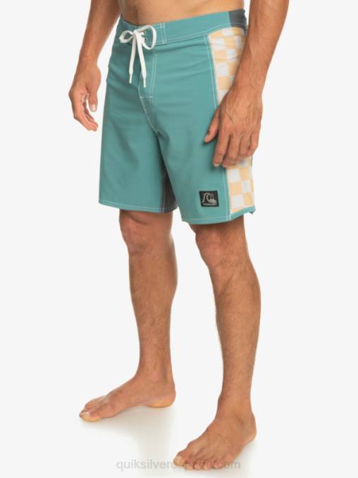 azul bretaña shorts de playa arco 18 originales D6T4D177 hombres Quiksilver
