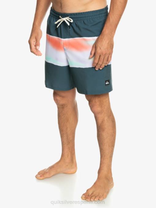 azul marino medianoche aerógrafo surfsilk 17 voleas D6T4D657 hombres Quiksilver