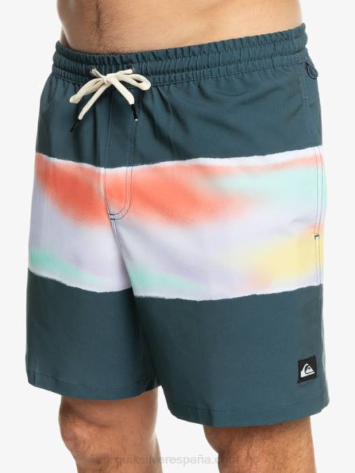 azul marino medianoche aerógrafo surfsilk 17 voleas D6T4D657 hombres Quiksilver