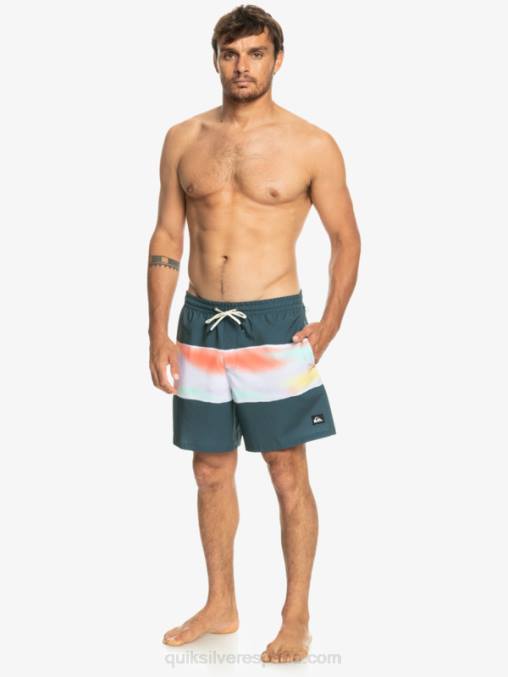 azul marino medianoche aerógrafo surfsilk 17 voleas D6T4D657 hombres Quiksilver
