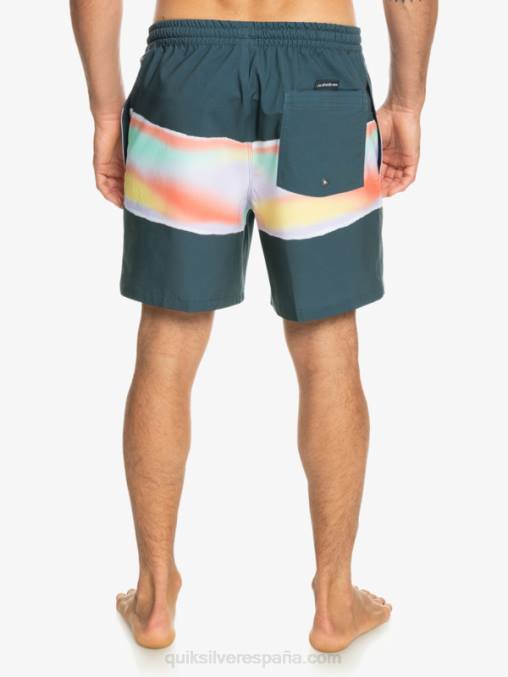 azul marino medianoche aerógrafo surfsilk 17 voleas D6T4D657 hombres Quiksilver
