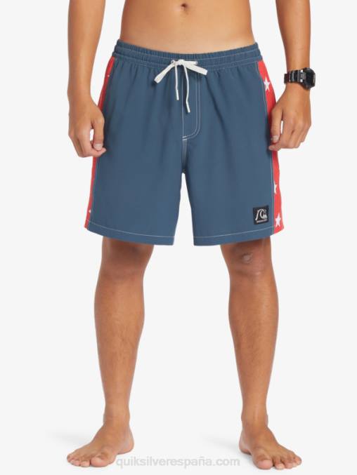 azul marino medianoche arco original 17 voleas D6T4D533 hombres Quiksilver
